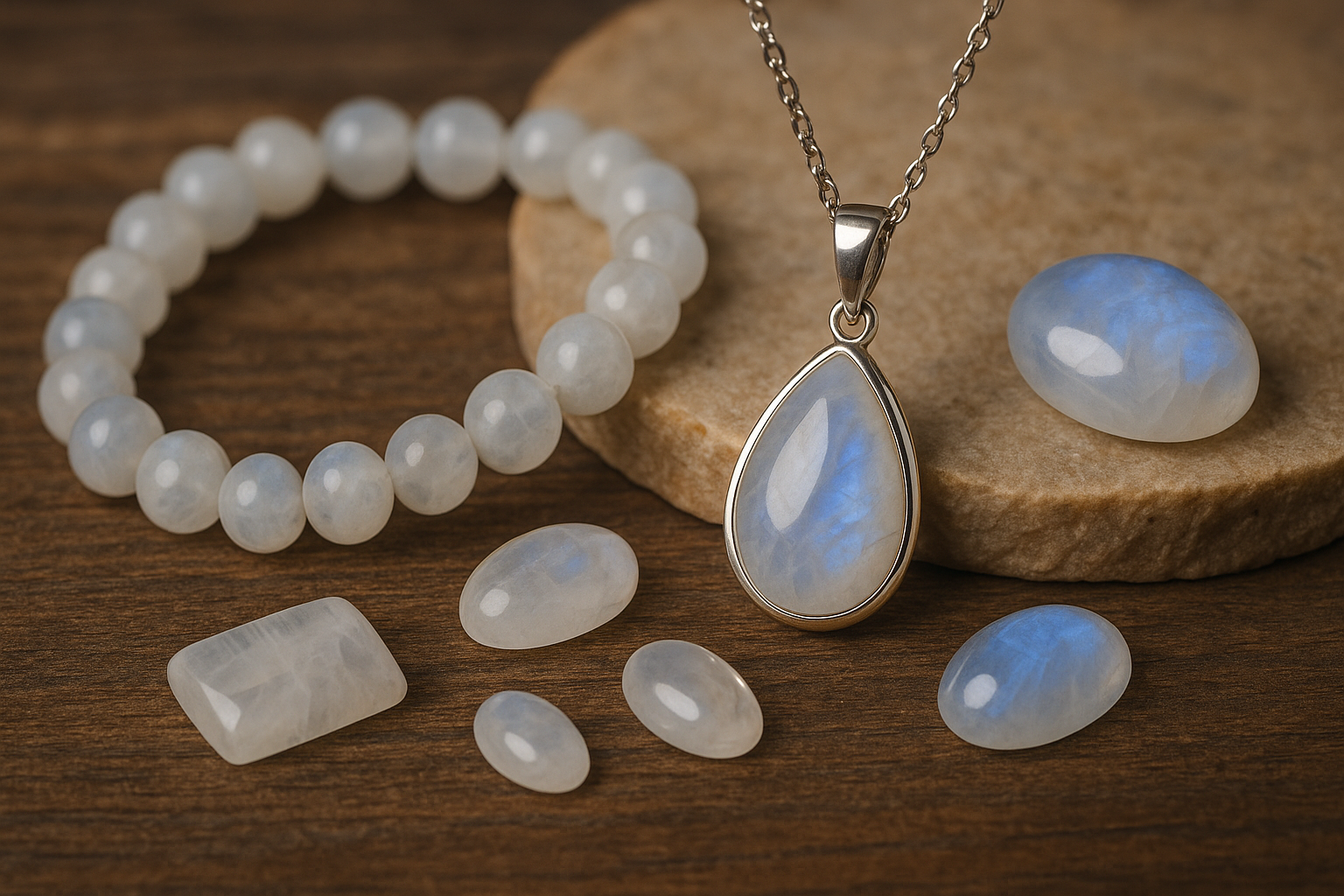 Piedra Lunar – Conexión Espiritual, Protección y Belleza Natural