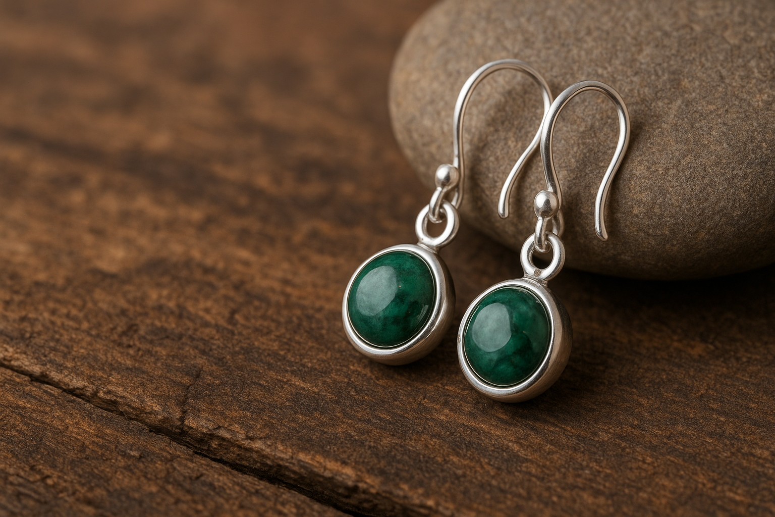 Pendientes Cortos de Plata