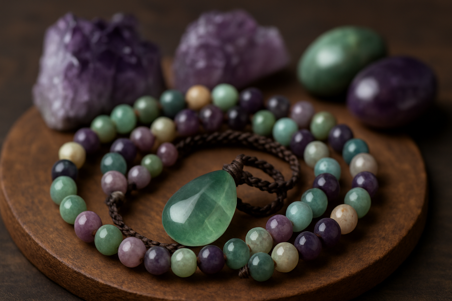 Collares Espirituales de Piedras Naturales