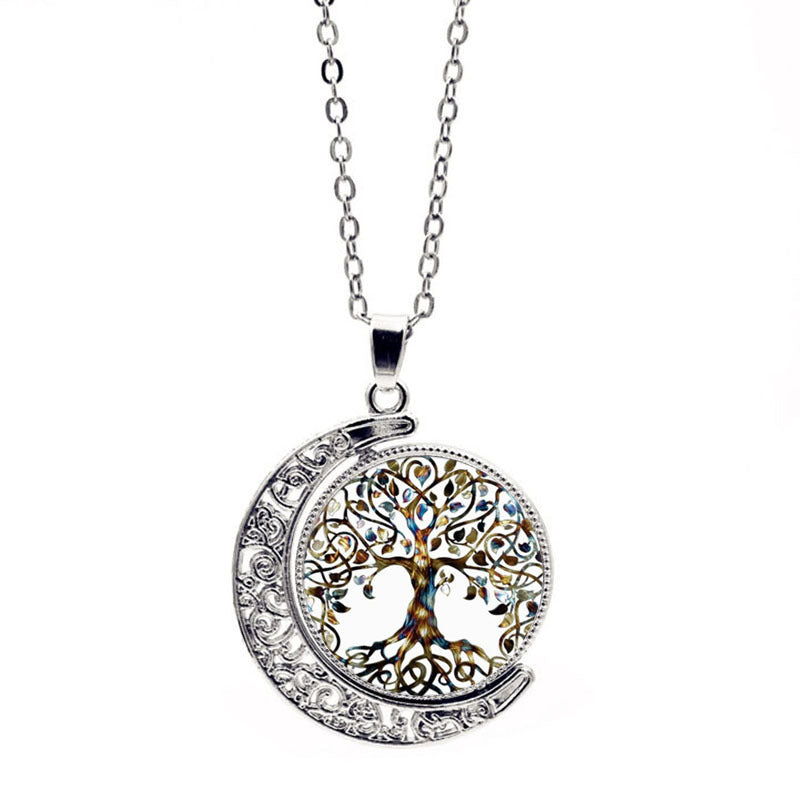 Collar Luna Zen con Árbol de la Vida – Energía, Magia y Equilibrio Interior