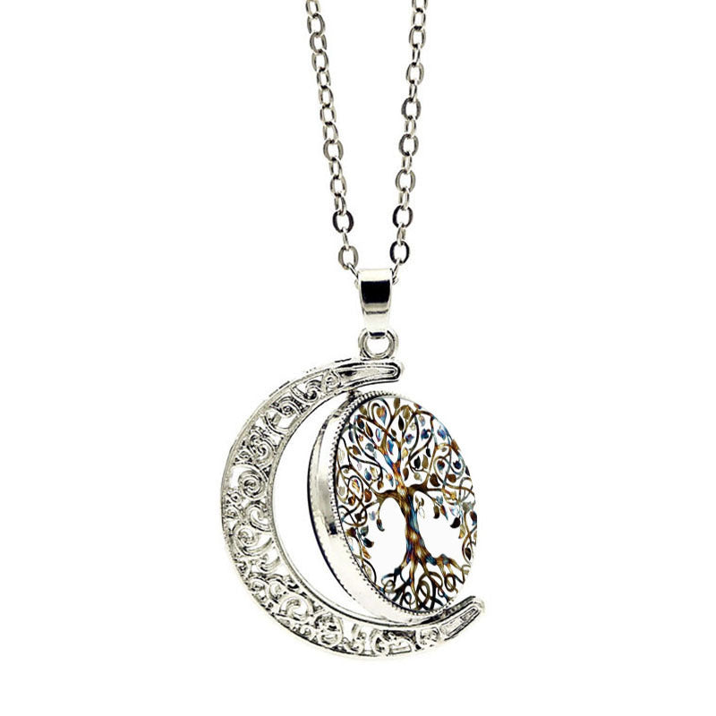 Collar Luna Zen con Árbol de la Vida – Energía, Magia y Equilibrio Interior