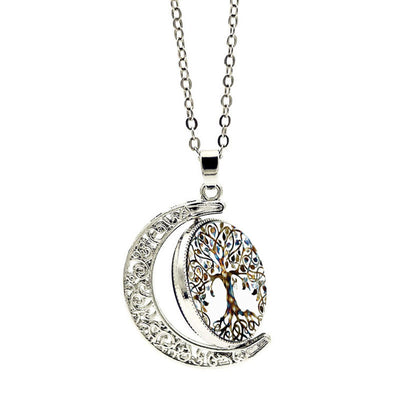 Collar Luna Zen con Árbol de la Vida – Energía, Magia y Equilibrio Interior