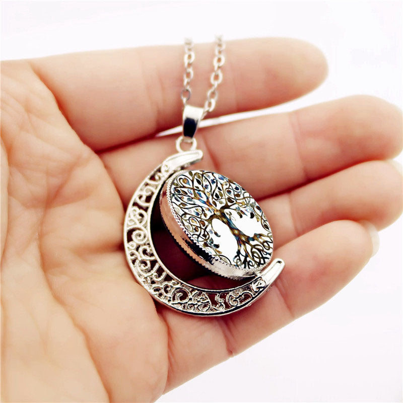 Collar Luna Zen con Árbol de la Vida – Energía, Magia y Equilibrio Interior