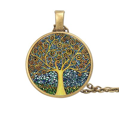 Collar Árbol de la Vida con Gemas del Tiempo – Energía, Sabiduría y Equilibrio Interior