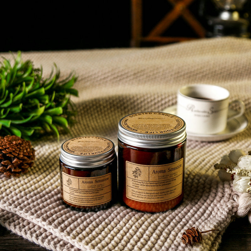 Vela Aromática de Soja en Vaso de Cristal – Fragancia Natural y Armonía