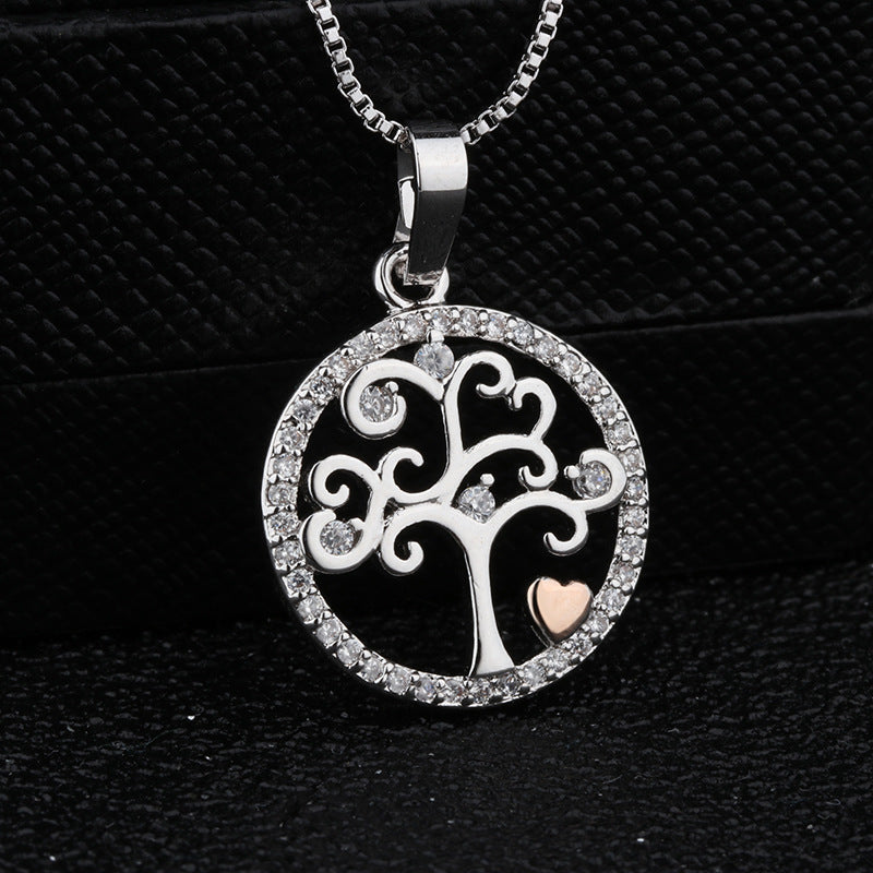 Collar Árbol de la Vida Zen Plateado – Luz, Prosperidad y Energía Divina