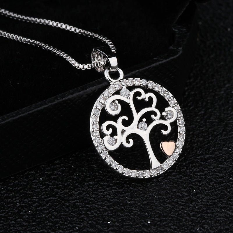 Collar Árbol de la Vida Zen Plateado – Luz, Prosperidad y Energía Divina