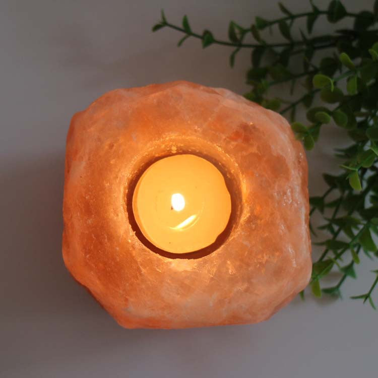 Candelabro de Sal del Himalaya – Luz Natural, Energía y Armonía