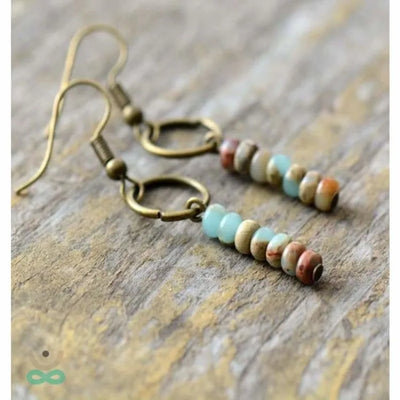 Amazonita aretes relajante