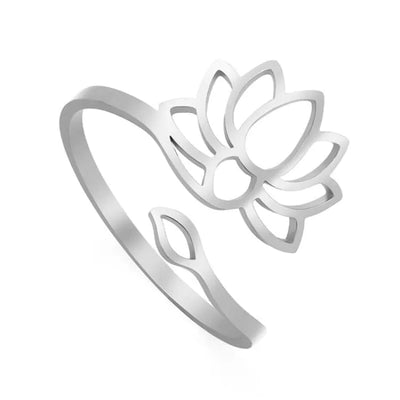 Anillo Ajustable Flor de Loto
