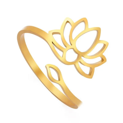 Anillo Ajustable Flor de Loto