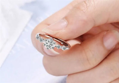Anillo "Inspiración de invierno" de tamaño ajustable