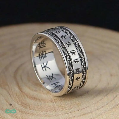 Anillo "Mantras Tibetanos" en Plata 925 – Espiritualidad y Protección