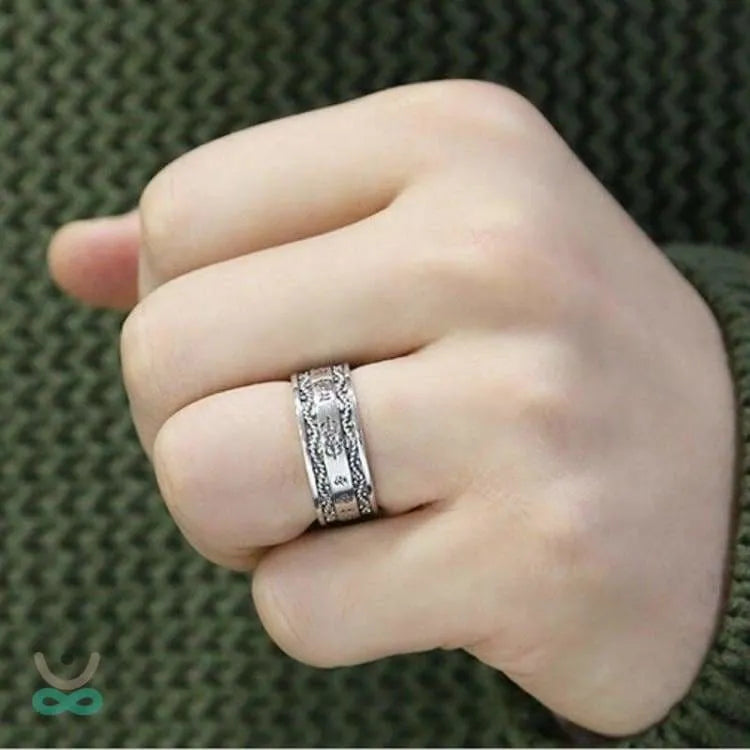 Anillo "Mantras Tibetanos" en Plata 925 – Espiritualidad y Protección