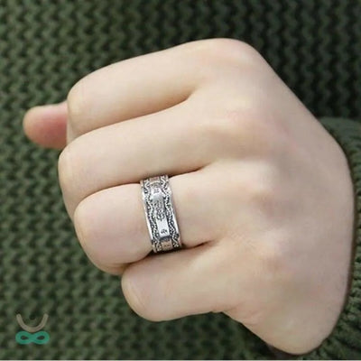 Anillo "Mantras Tibetanos" en Plata 925 – Espiritualidad y Protección
