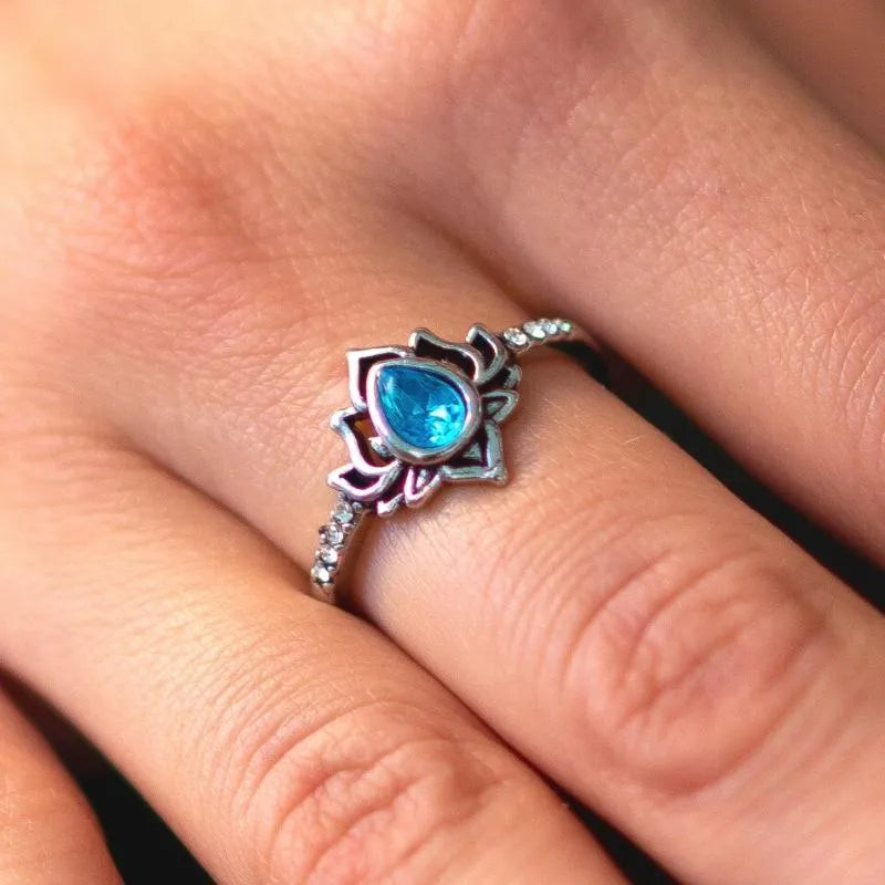 Anillo Vintage Flor de Loto