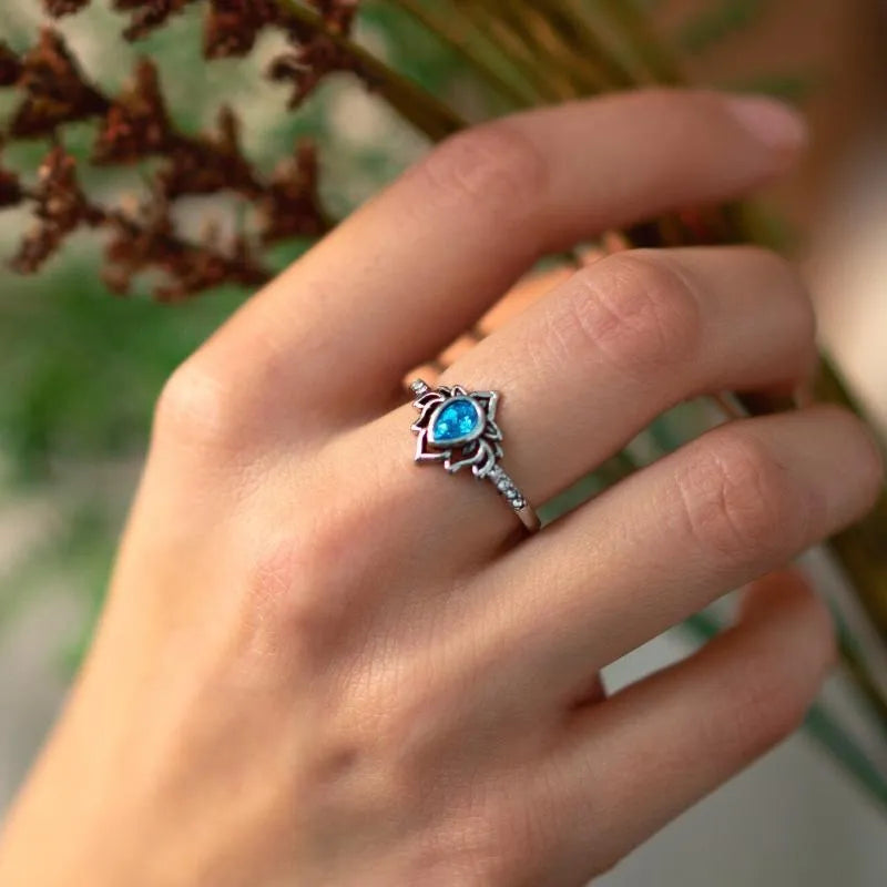 Anillo Vintage Flor de Loto