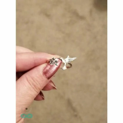Anillo colibri en plata