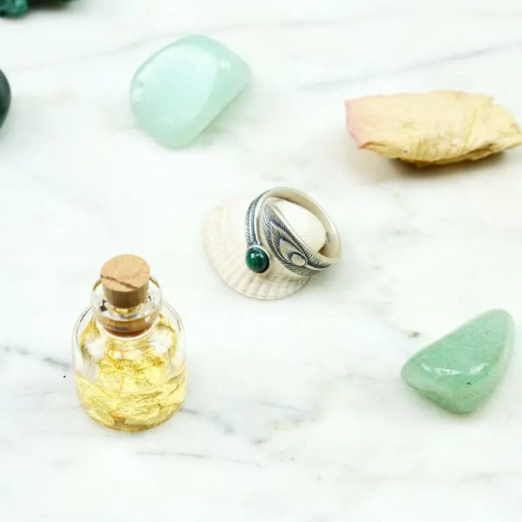 Anillo de Malaquita en Plata – Abundancia, Equilibrio y Elegancia