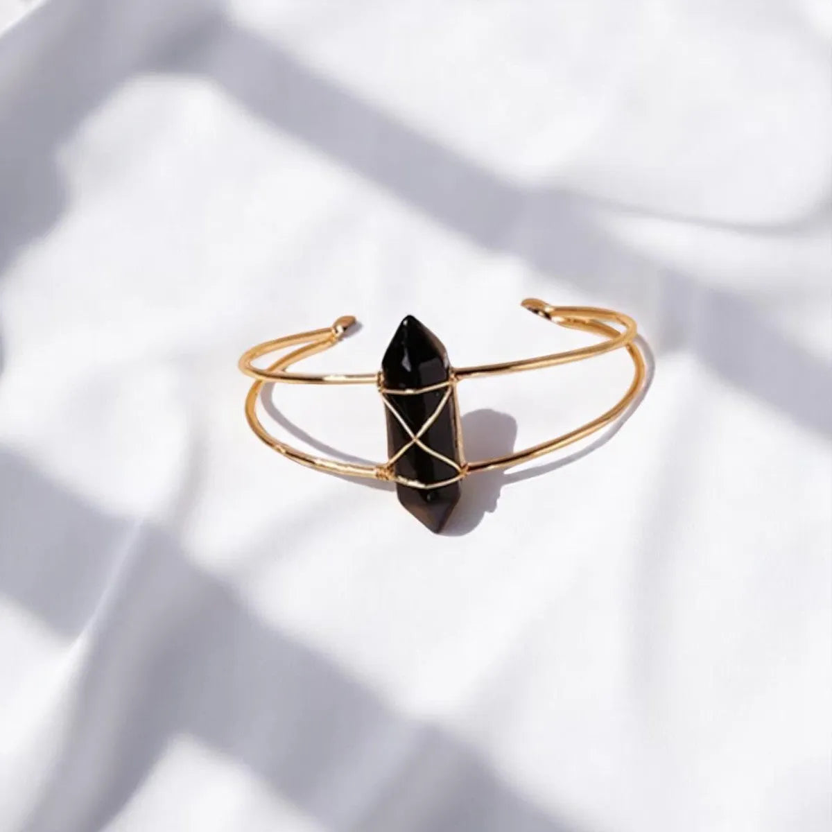 Anillo de Obsidiana Natural – Energía Protectora y Amor