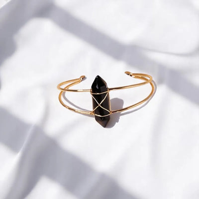 Anillo de Obsidiana Natural – Energía Protectora y Amor