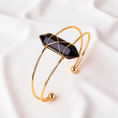 Anillo de Obsidiana Natural – Energía Protectora y Amor