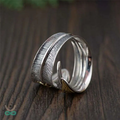 Anillo envolvente de plata para la naturaleza