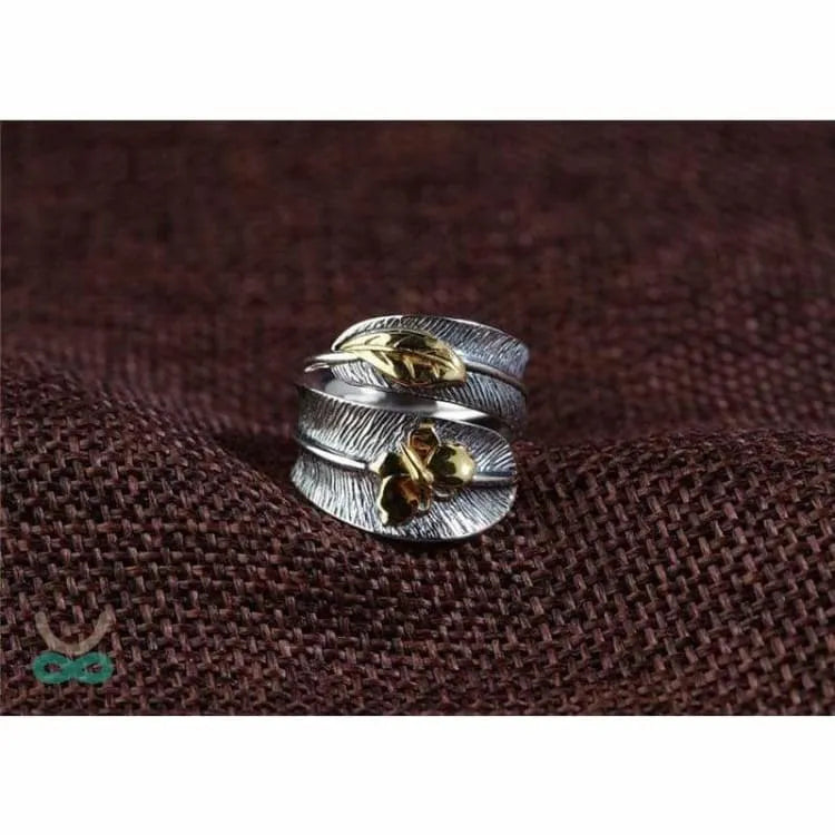 Anillo envolvente de plata para la naturaleza