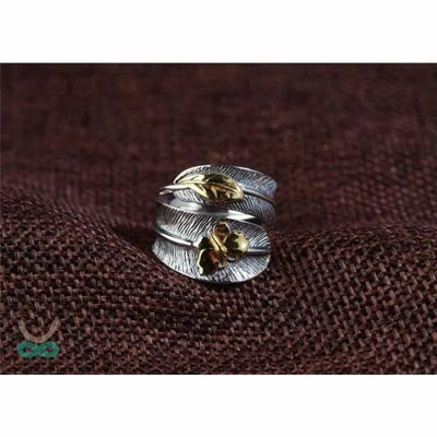 Anillo envolvente de plata para la naturaleza