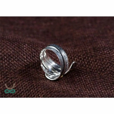 Anillo envolvente de plata para la naturaleza