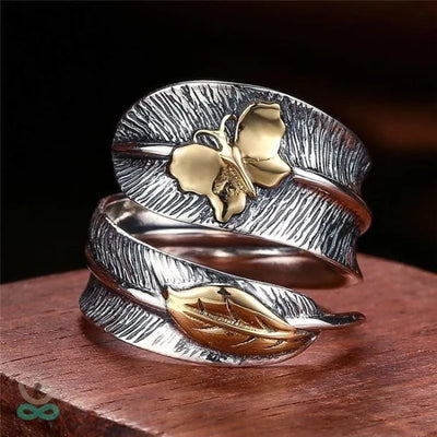 Anillo envolvente de plata para la naturaleza