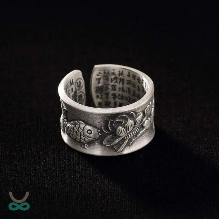 Anillo "matsyayugma" de loto