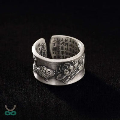 Anillo "matsyayugma" de loto