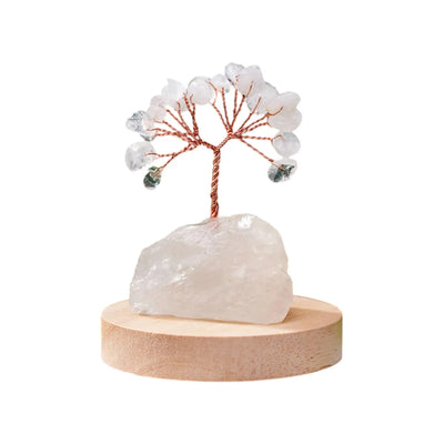 Árbol Feng Shui de Cuarzo Blanco Natural – Pureza y Armonía en tu Hogar