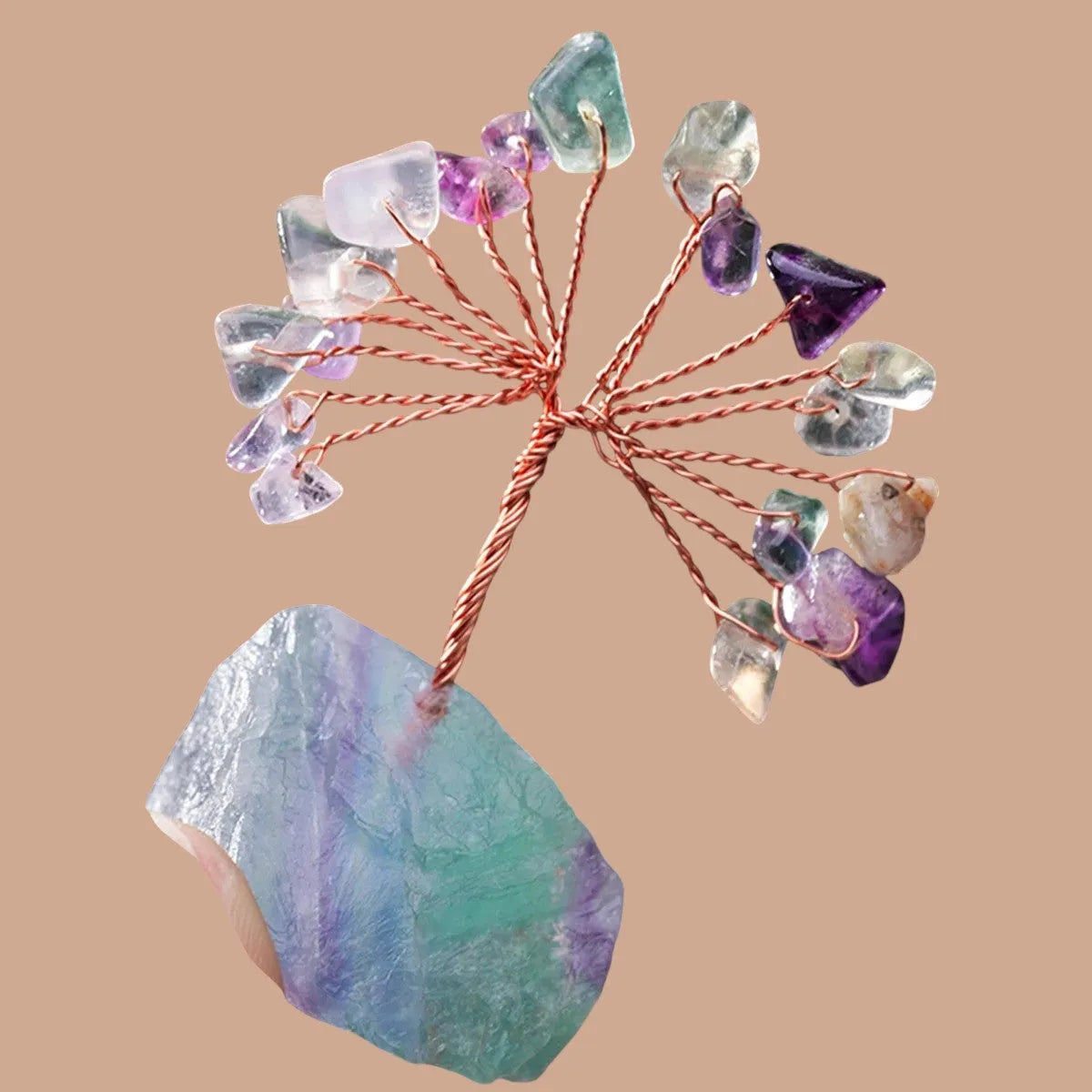 Árbol de Flourita Natural - Purificación y Equilibrio