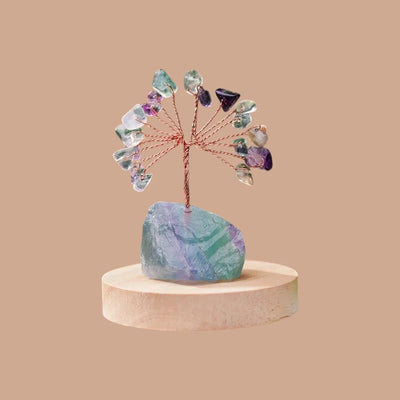 Árbol de Flourita Natural - Purificación y Equilibrio