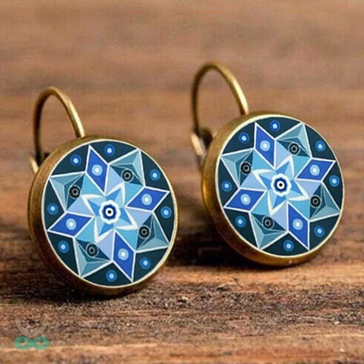 Aretes Mandala – Elegancia artesanal en cobre