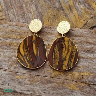 Aretes de Piedra Natural – Belleza Auténtica y Energía Positiva