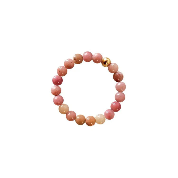 Pulsera de Rodonita y Cuarzo Rosa – Amor Propio y Calma Interior