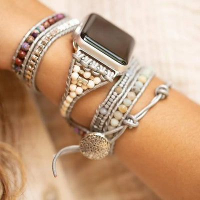 Brazalete Apple Watch Amazonita y jaspe