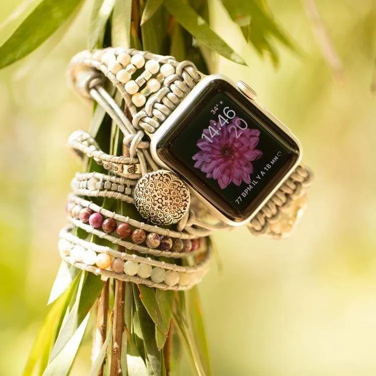 Brazalete Apple Watch Amazonita y jaspe