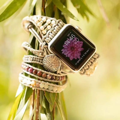 Brazalete Apple Watch Amazonita y jaspe