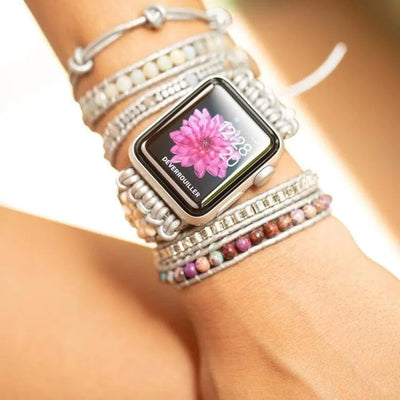 Brazalete Apple Watch Amazonita y jaspe