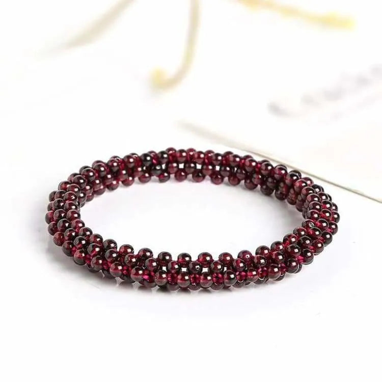 Brazalete de Granate Rojo – Energía, Vitalidad y Equilibrio
