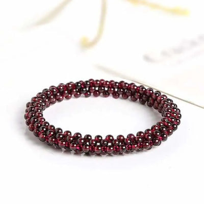 Brazalete de Granate Rojo – Energía, Vitalidad y Equilibrio