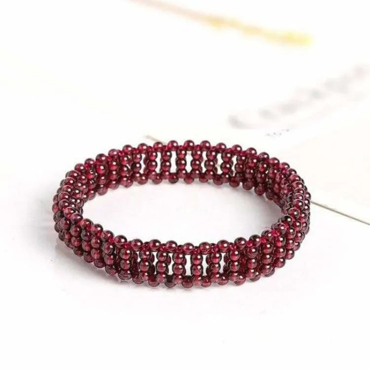 Brazalete de Granate Rojo – Energía, Vitalidad y Equilibrio
