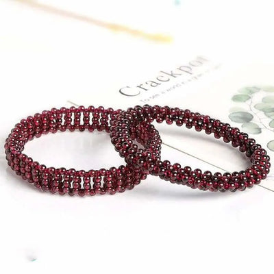 Brazalete de Granate Rojo – Energía, Vitalidad y Equilibrio