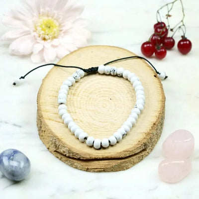 Brazalete de Howlita – Energía Positiva y Calma Interior
