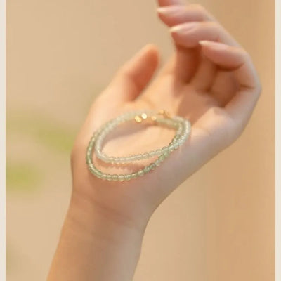 Brazalete de Jade Natural – Sofisticación y Armonía Atemporal