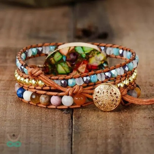 Brazalete de Jaspe Natural – Energía, Equilibrio y Conexión